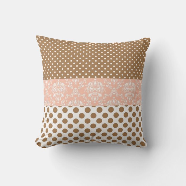 Brown and Pink Cushion (Front)