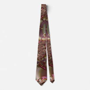 Brown and pink original design tie
