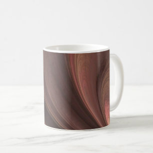 Brown And Pink Soft Sand Waves Coffee Mug