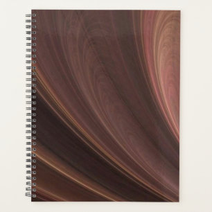 Brown And Pink Soft Sand Waves Planner