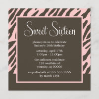 Brown and Pink Zebra Pattern