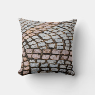 Brown and red bricks cushion
