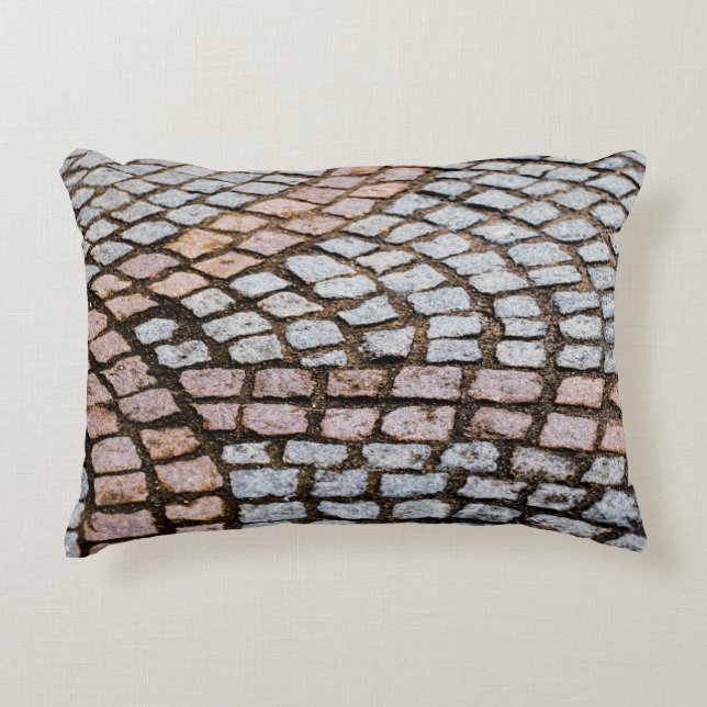 Brown and red bricks decorative cushion (Front)