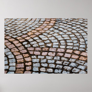 Brown and red bricks poster