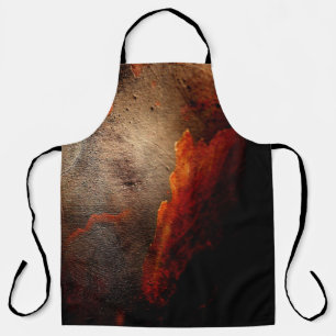 Brown and red concrete wall apron