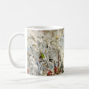 Brown and red wallpaper coffee mug