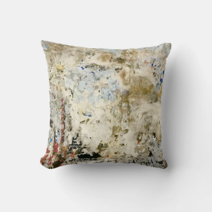 Brown and red wallpaper cushion