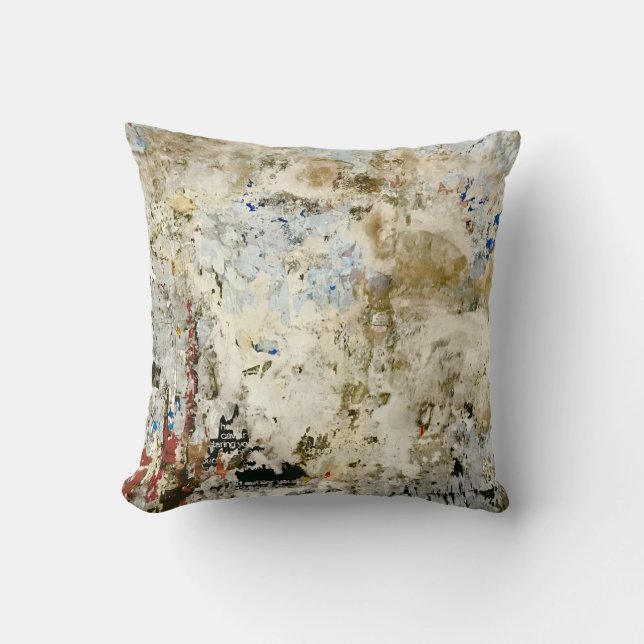 Brown and red wallpaper cushion (Front)