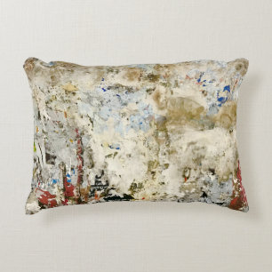 Brown and red wallpaper decorative cushion