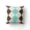 Brown and Teal Blue Chequered Patterns