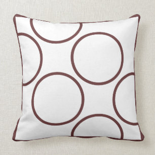 brown and teal  modern  pillow