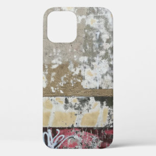 Brown and white abstract painting iPhone 12 case