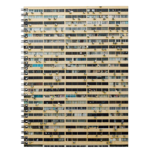 Brown and white concrete building notebook (Front)