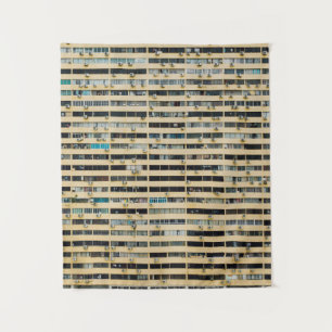 Brown and white concrete building tapestry