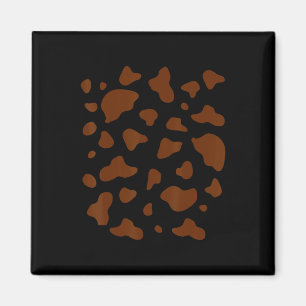 Brown And White Cow Animal Print Pattern Costume H Magnet