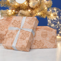 Brown and White Cute Modern Christmas