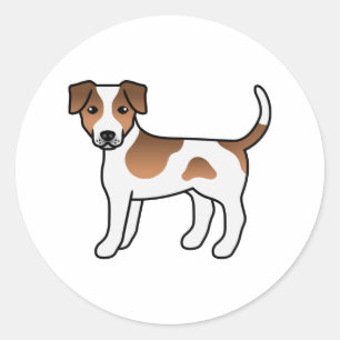 Brown And White Danish-Swedish Farmdog Cute Dog Classic Round Sticker