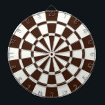 Brown And White Dartboard<br><div class="desc">Brown And White Dart Board</div>