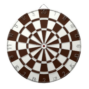 Brown And White Dartboard