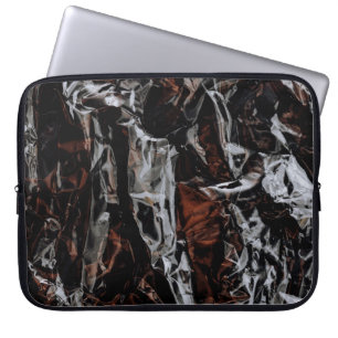 Brown and white dried leaves laptop sleeve