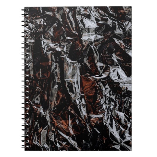 Brown and white dried leaves notebook (Front)