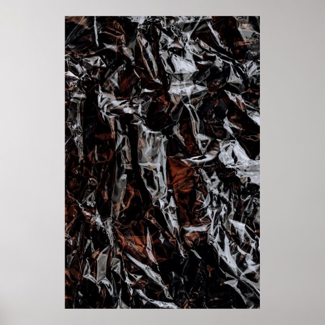 Brown and white dried leaves poster (Front)