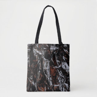 Brown and white dried leaves tote bag