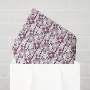 brown and white floral pattern tissue paper