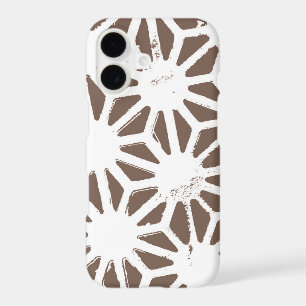 Brown and white geometric pattern