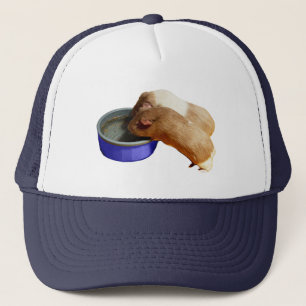 Brown And White Guinea Pig Brick Pattern, Trucker Hat