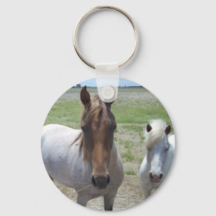 Brown And White Horses, Key Ring