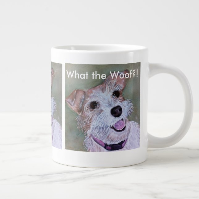 BROWN AND WHITE JACK RUSSELL | EXTRA LARGE MUG (Right)