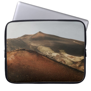 BROWN AND WHITE MOUNTAIN UNDER WHITE CLOUDS DURING LAPTOP SLEEVE