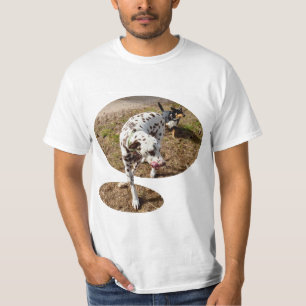Brown And White Spotty Dalmatian, T-Shirt