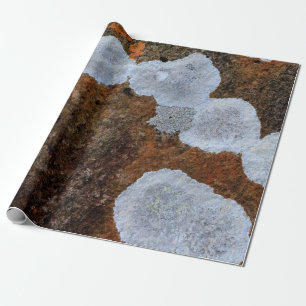 Brown and white stone fragment wrapping paper