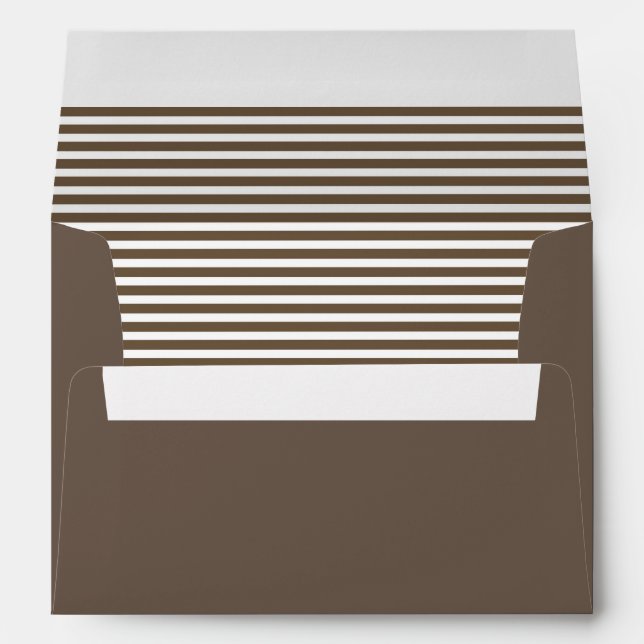 Brown and White Striped  Envelopes (Back (Bottom))