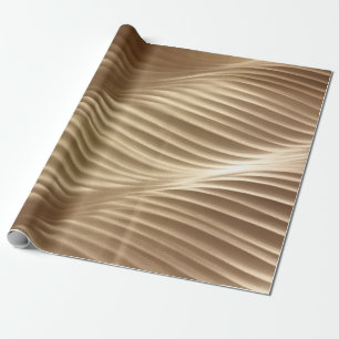 Brown and white striped textile wrapping paper