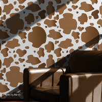 Brown and White Unique Cow Pattern