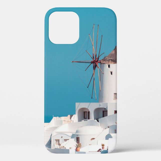 Brown and white windmill Case-Mate iPhone case (Back)