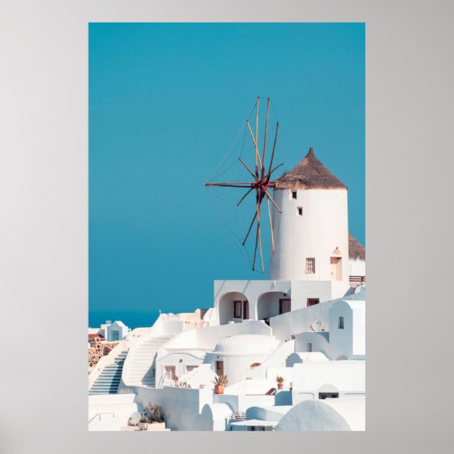 Brown and white windmill poster (Front)