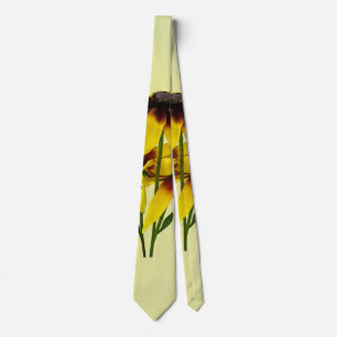 Brown and Yellow Black Eyed Susans Tie