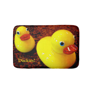 Brown and Yellow Ducks Bath Mats - 16” x 24”