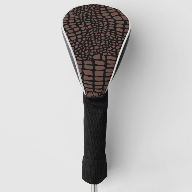 Brown animal golf stick shell head cover (Front)