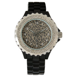 Brown Animal Leopard Print Watch
