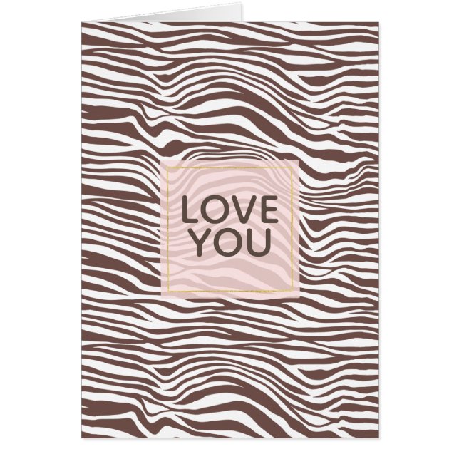 Brown Animal Print Stripes (Front)