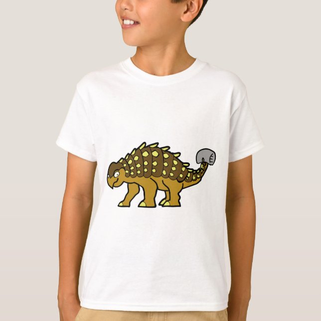 Brown Ankylosaurus T-Shirt (Front)