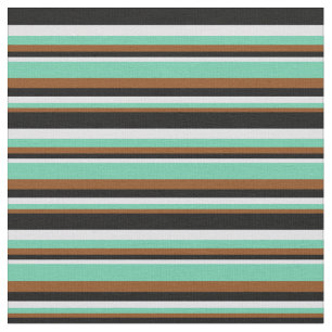 Brown, Aquamarine, Lavender, and Black Coloured Fabric