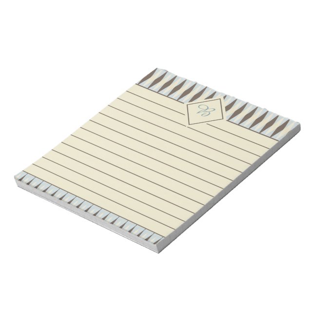 Brown argyle notepad (Rotated)