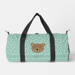'Brown Baby Bear' cute modern  Duffle Bag
