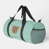 'Brown Baby Bear' cute modern  Duffle Bag (Right Corner)
